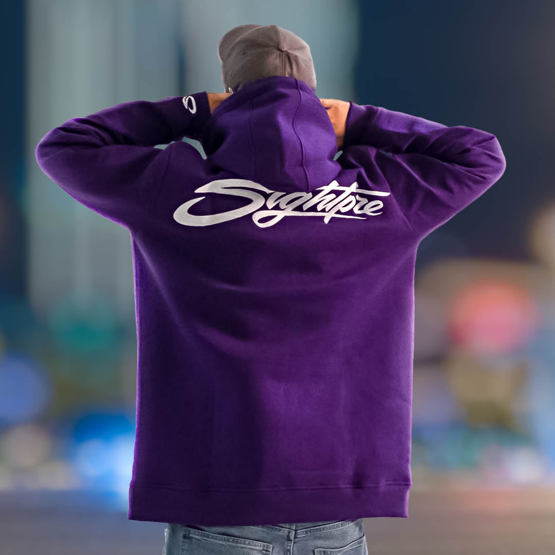 Hoodie White Curve