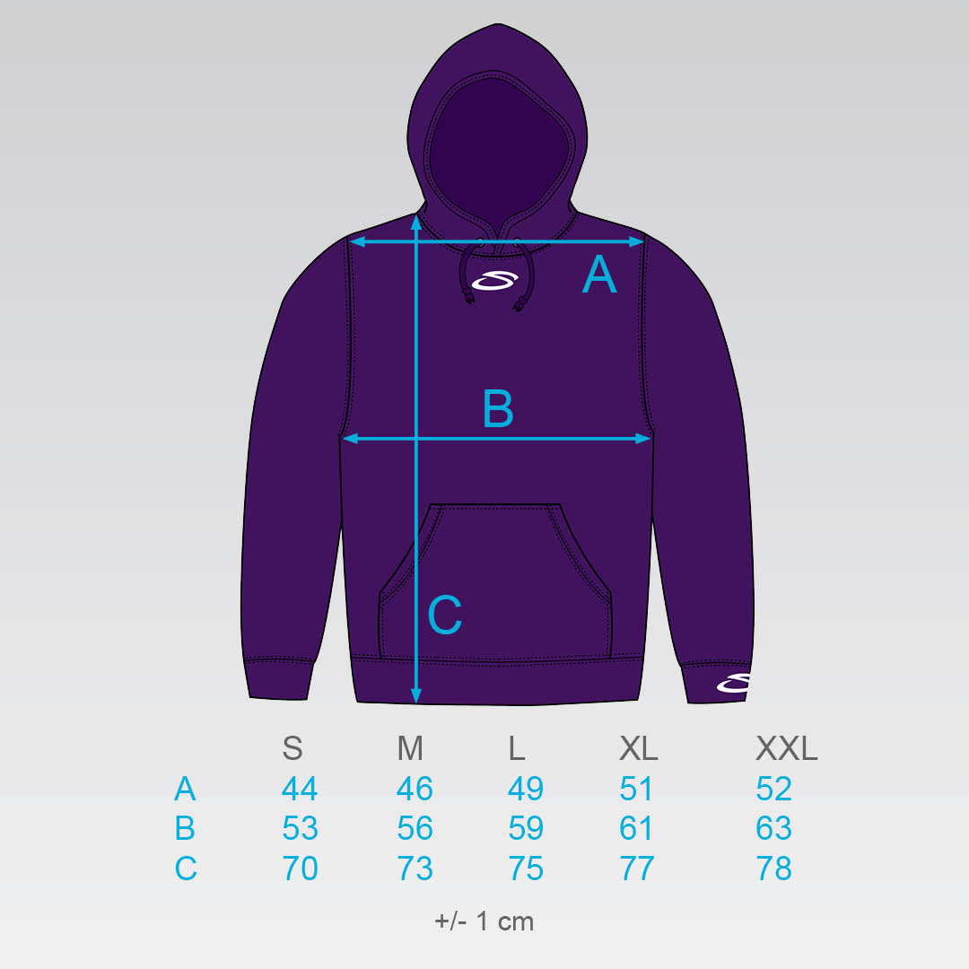 Hoodie White Curve